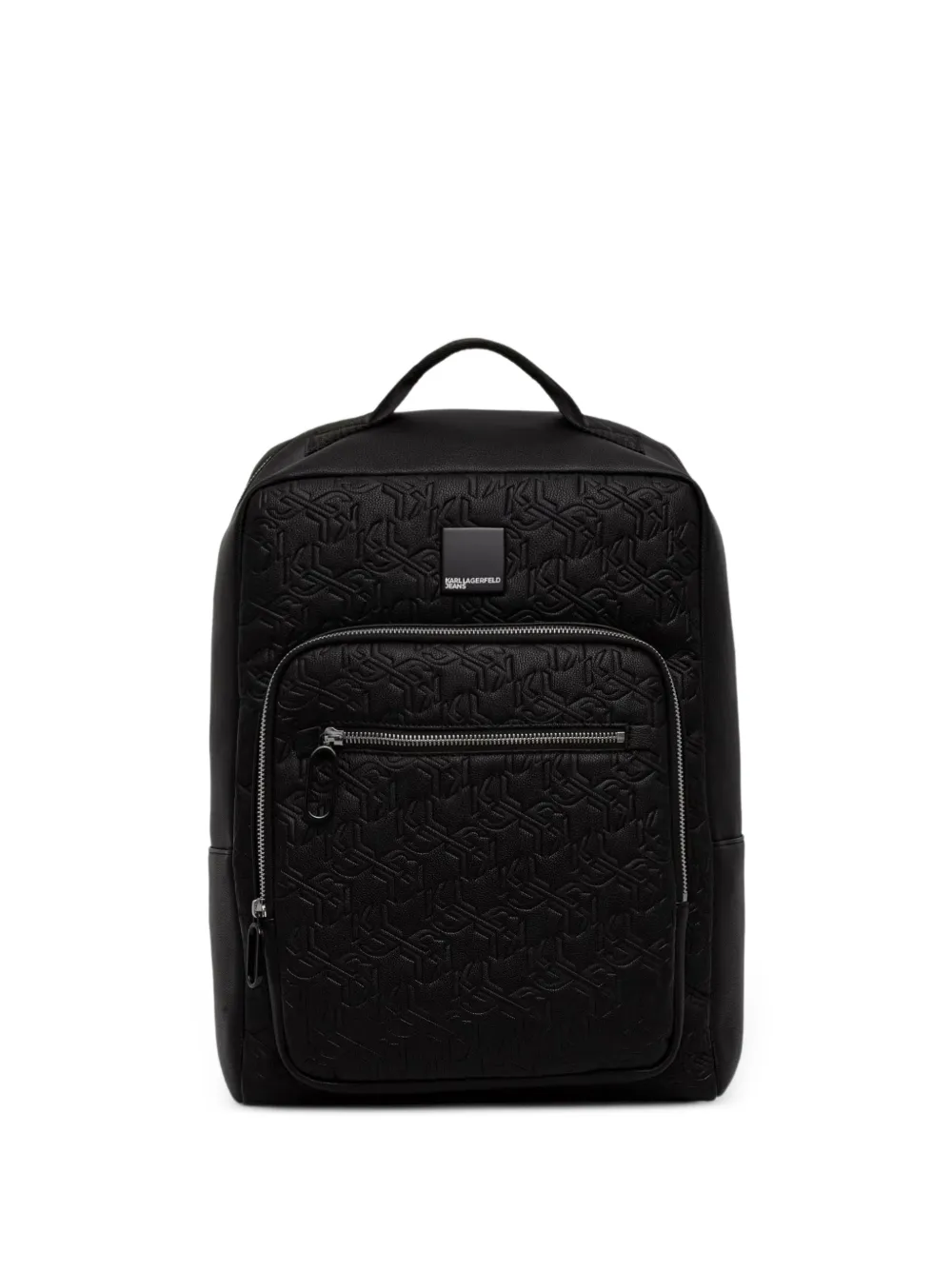 Karl Lagerfeld Jeans logo-embossed monogram backpack - Schwarz