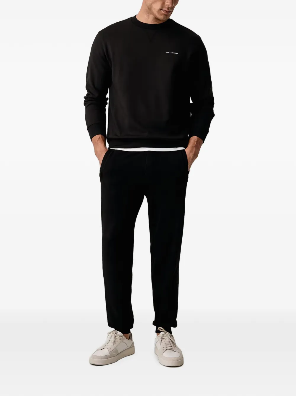 Karl Lagerfeld Rue St-Guillaume regular-fit sweater Zwart