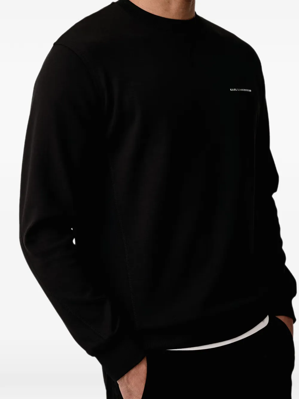 Karl Lagerfeld Rue St-Guillaume regular-fit sweater Zwart