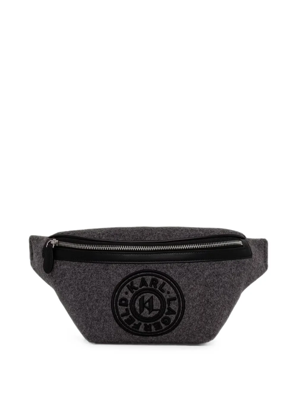 Karl Lagerfeld logo-patch belt bag Grijs