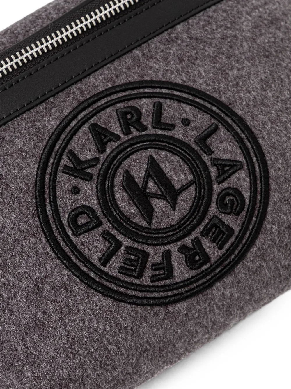 Karl Lagerfeld logo-patch belt bag Grijs