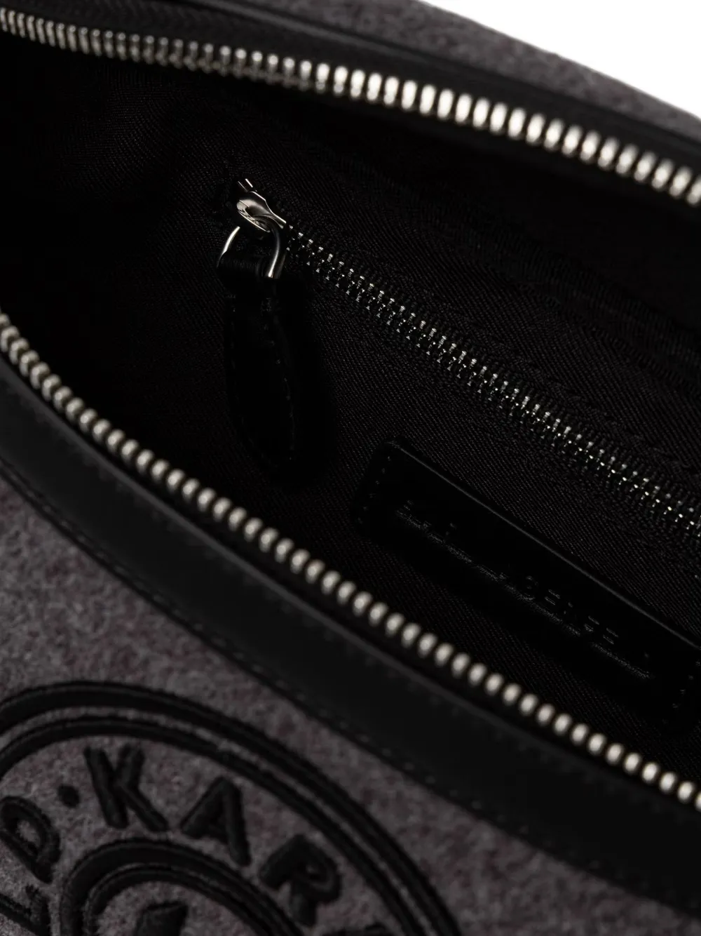 Karl Lagerfeld logo-patch belt bag Grijs