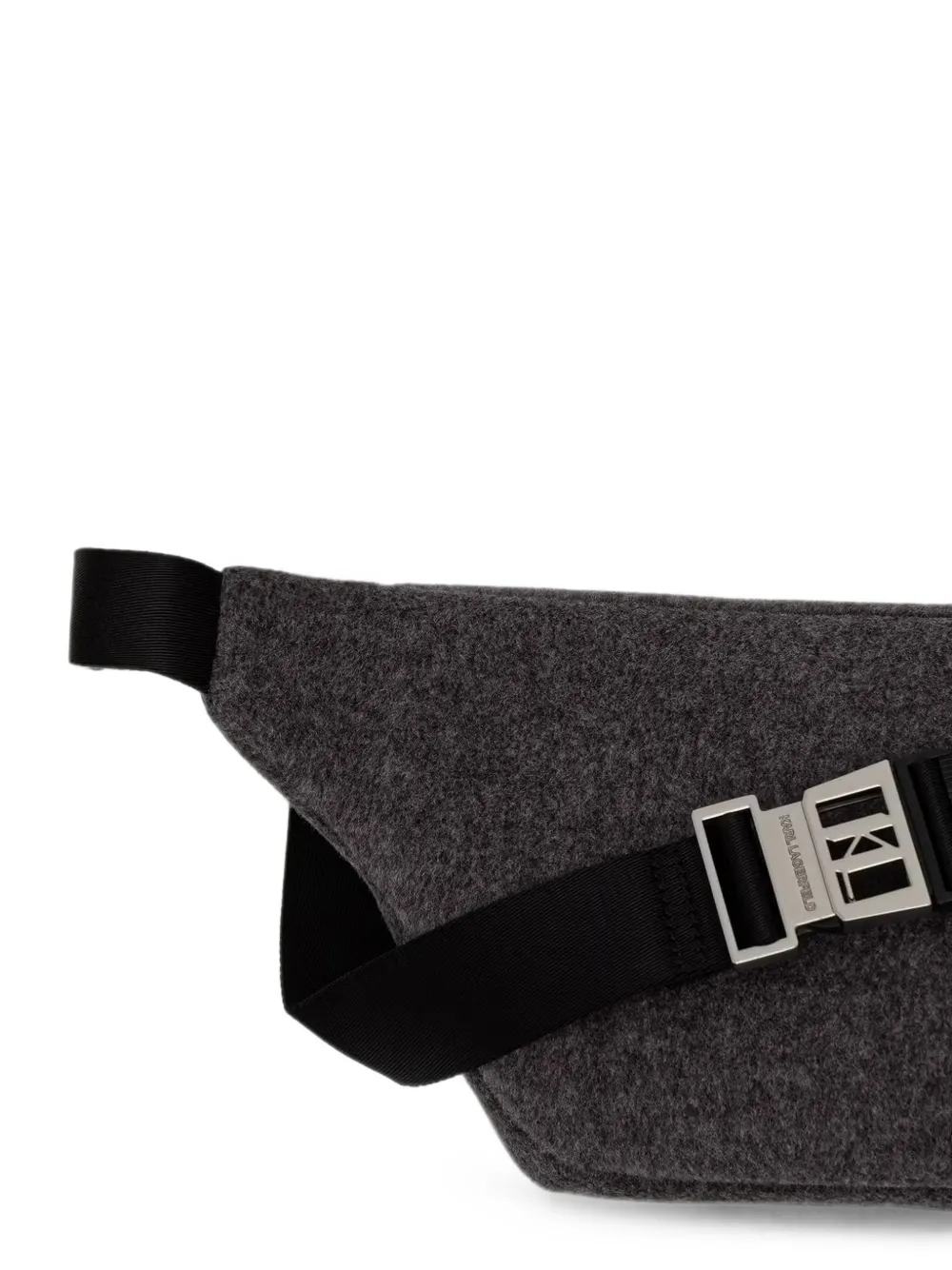 Karl Lagerfeld logo-patch belt bag Grijs