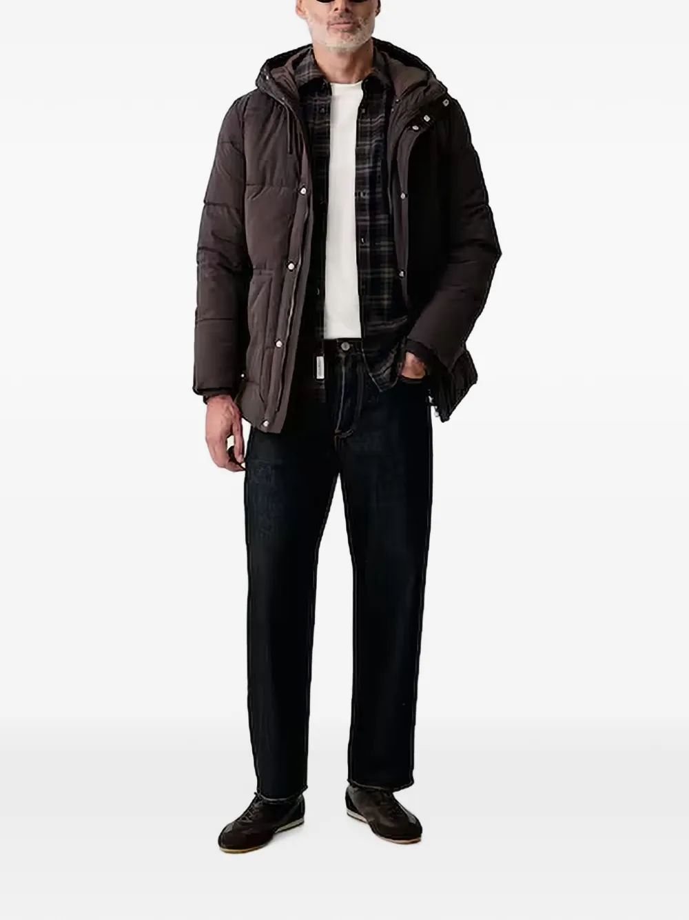 GUESS USA Donsjack met capuchon Bruin