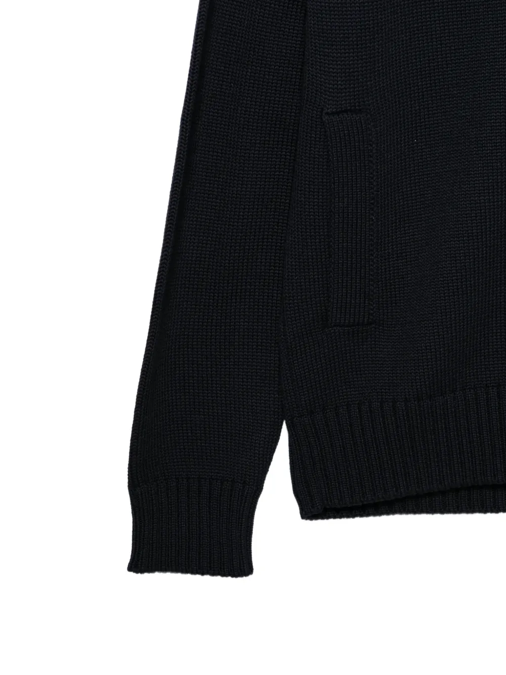 Zanone button-up wool cardigan Blauw