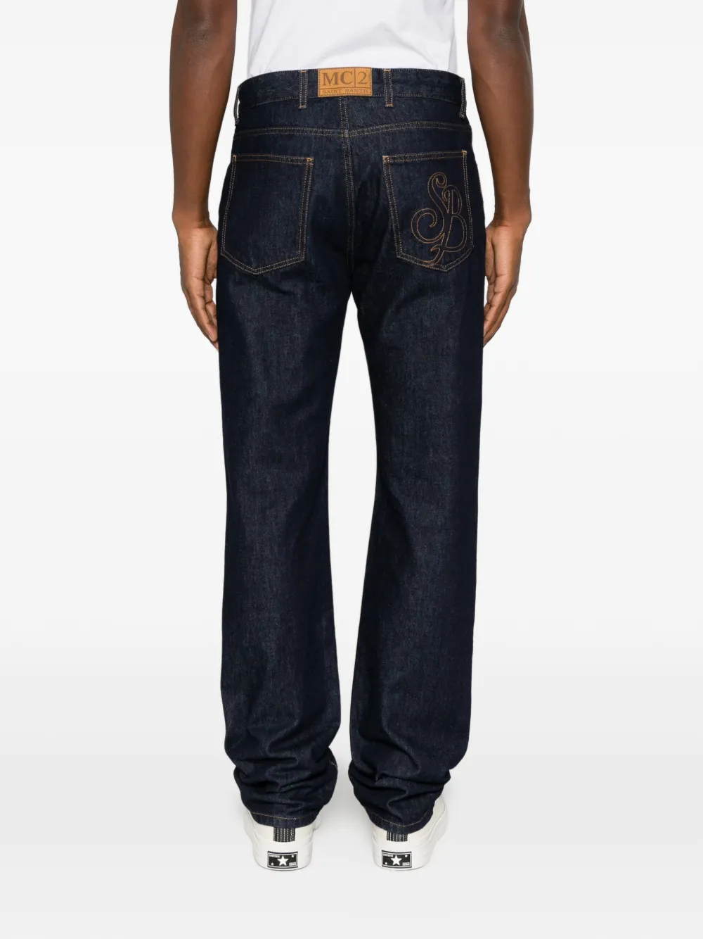 MC2 Saint Barth Legacy embroidered jeans Blauw