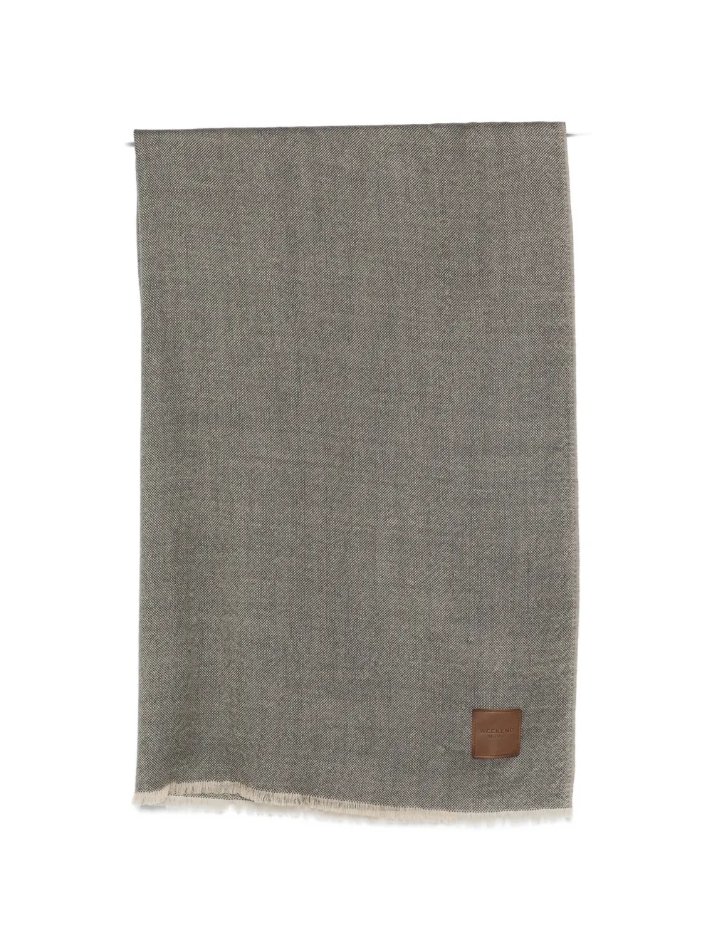 Weekend Max Mara WKAquantum fringed-edge scarf - Braun