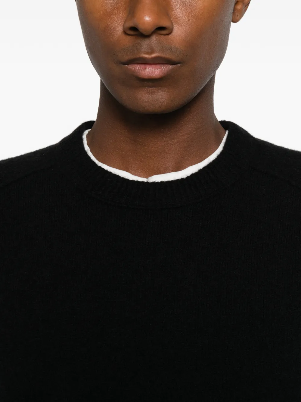 C.P. Company Trui met logopatch Zwart
