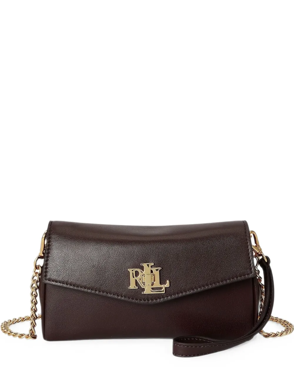 Lauren Ralph Lauren Turn-Lock logo-plaque leather cross body bag