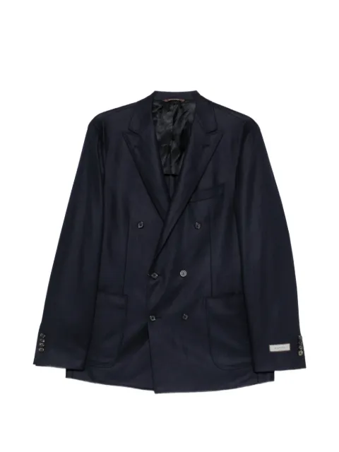 Canali double-breasted wool jacket
