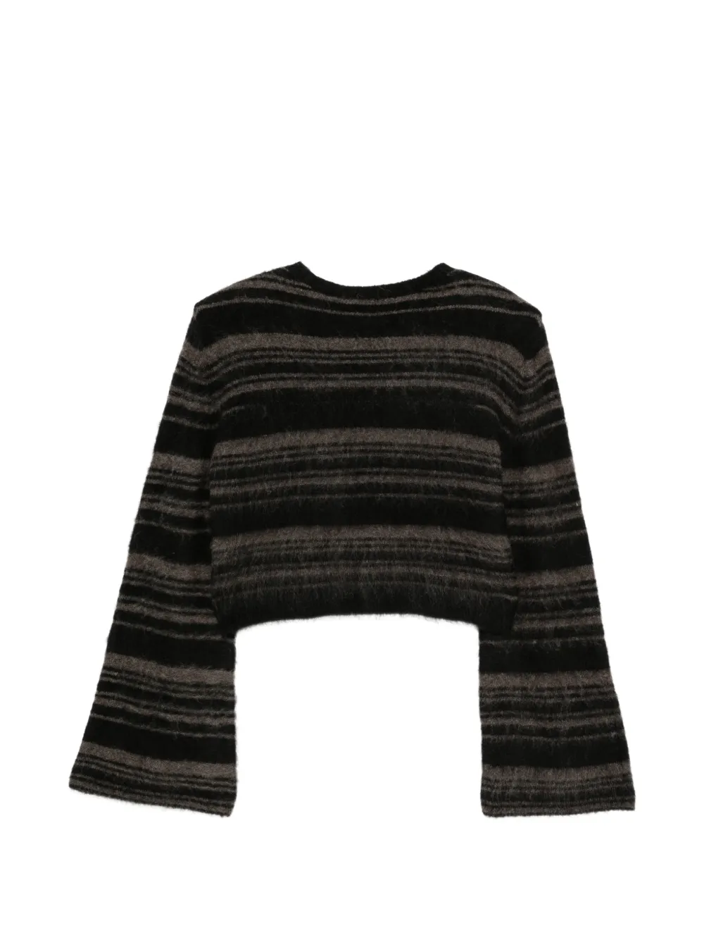 Gestuz GZsida striped cropped sweater Zwart