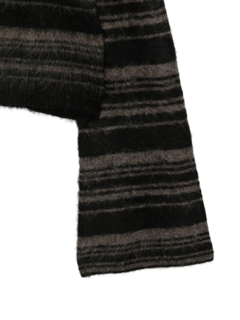 Gestuz GZsida striped cropped sweater Zwart