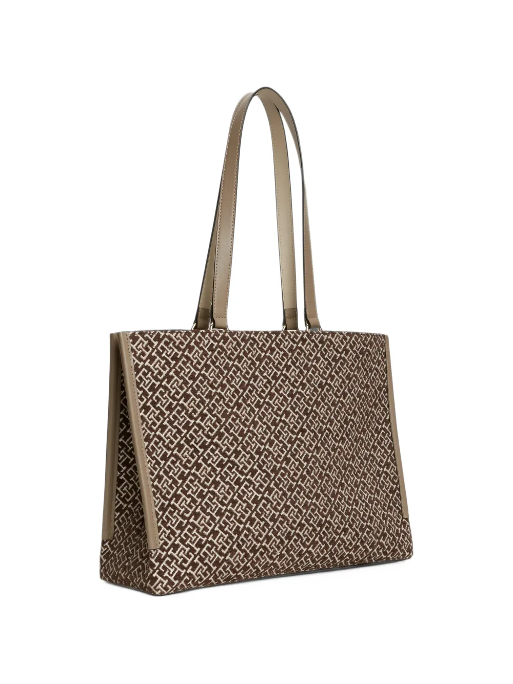 Tommy Hilfiger Shopper met monogramprint Bruin