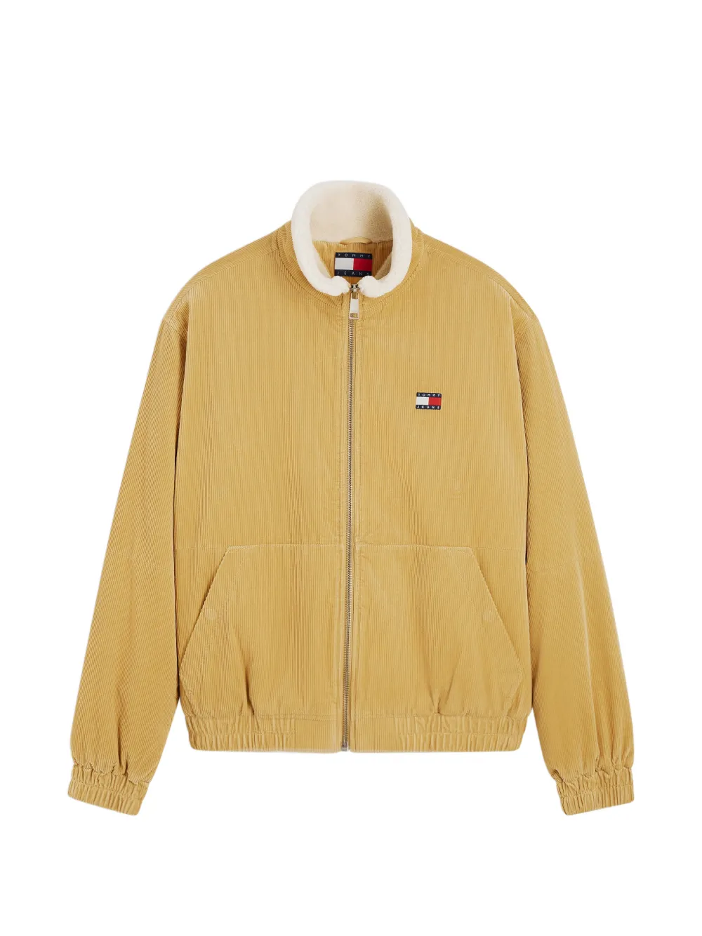 Tommy Hilfiger corduroy fleece-collar jacket - Giallo
