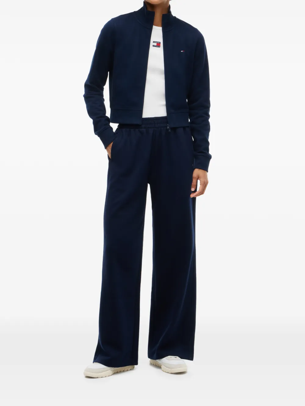 Tommy Hilfiger Trainingsbroek met geborduurd logo Blauw