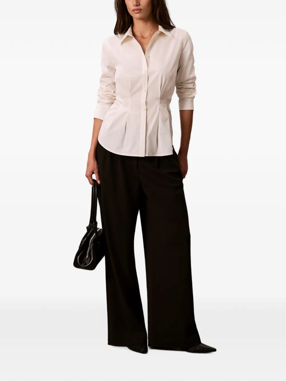 Calvin Klein Geplooid blouse Wit