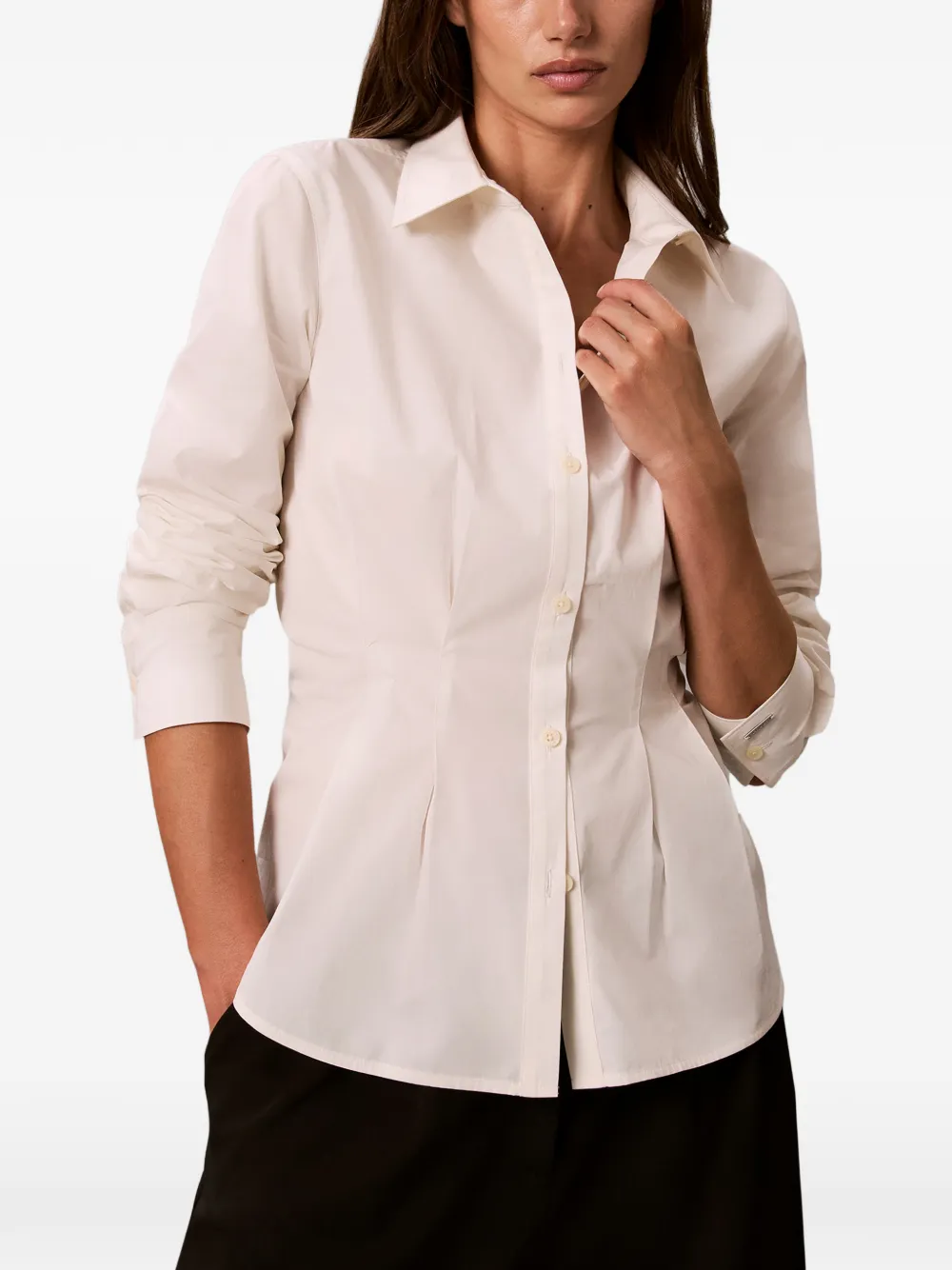 Calvin Klein Geplooid blouse Wit
