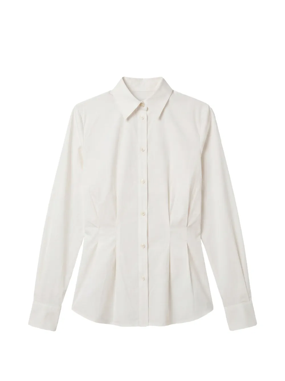 Calvin Klein pleated long-sleeve shirt - Weiß
