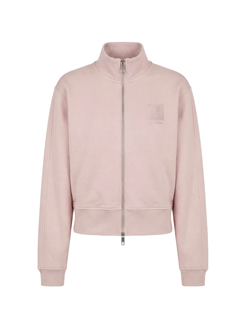 Calvin Klein sweat zippé à logo brodé - Rose Calvin Klein sweat zippé à logo brodé - Rose