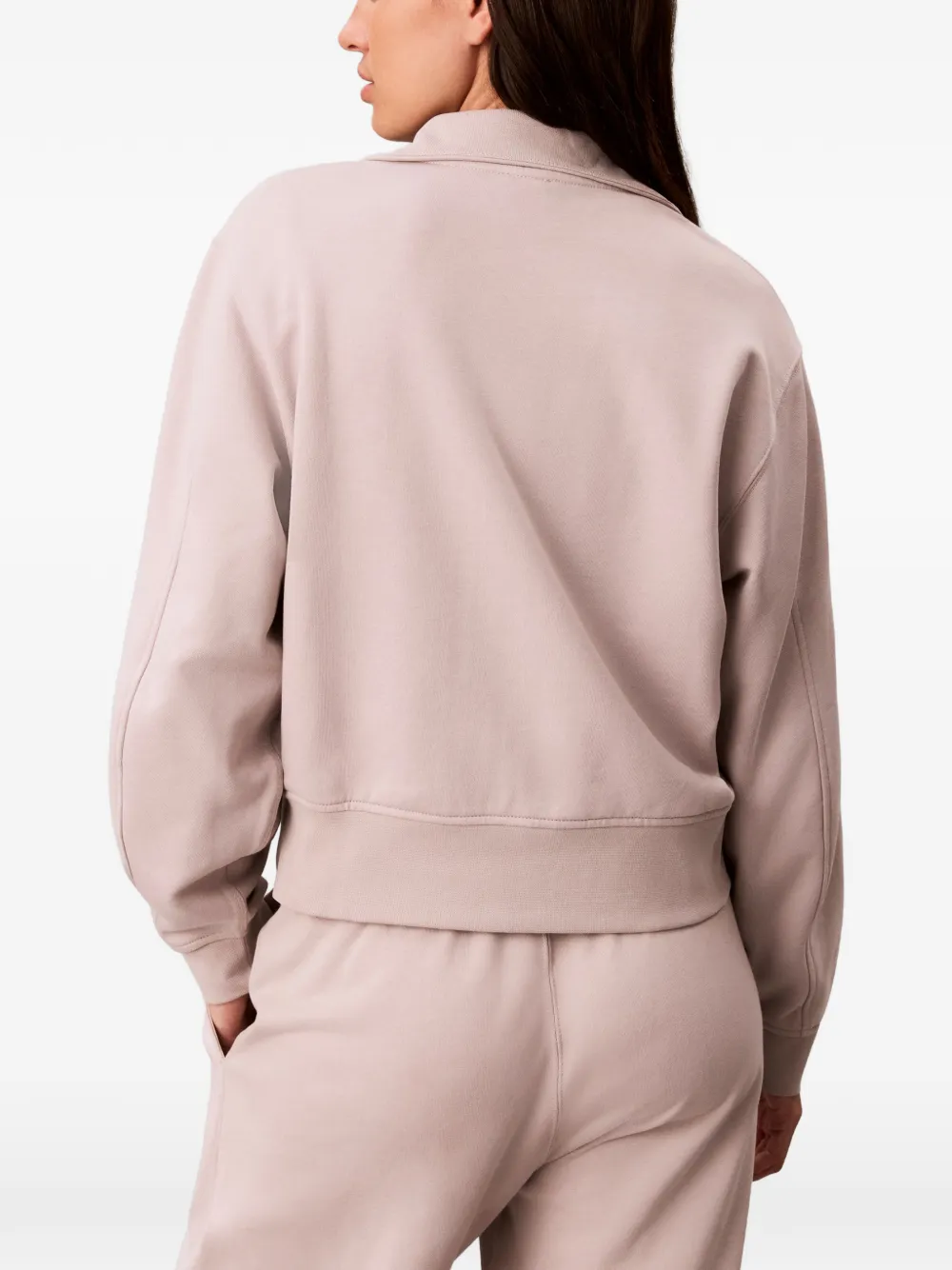 Calvin Klein Sweater met geborduurd logo Roze