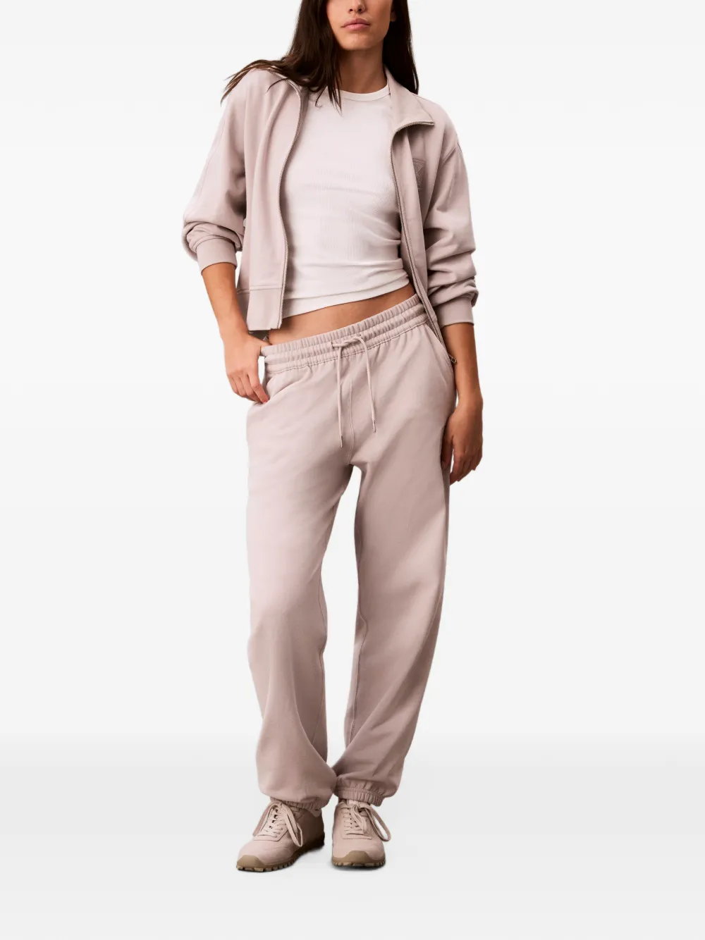 Calvin Klein Sweater met geborduurd logo Roze