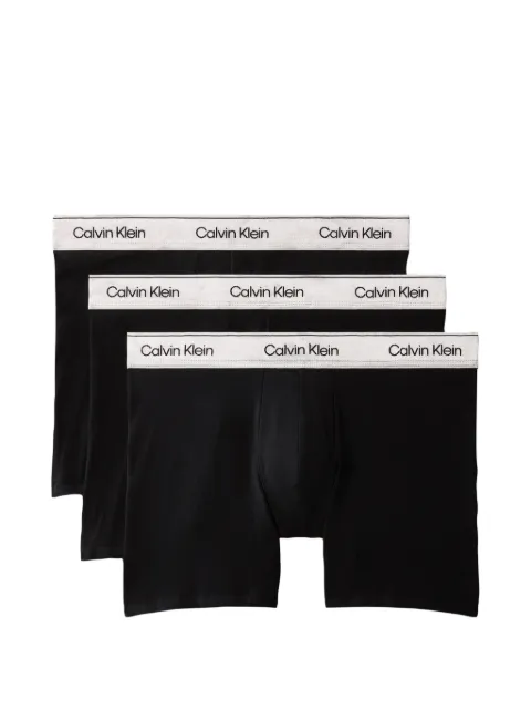 Calvin Klein logo-waistband boxer briefs (set of three)