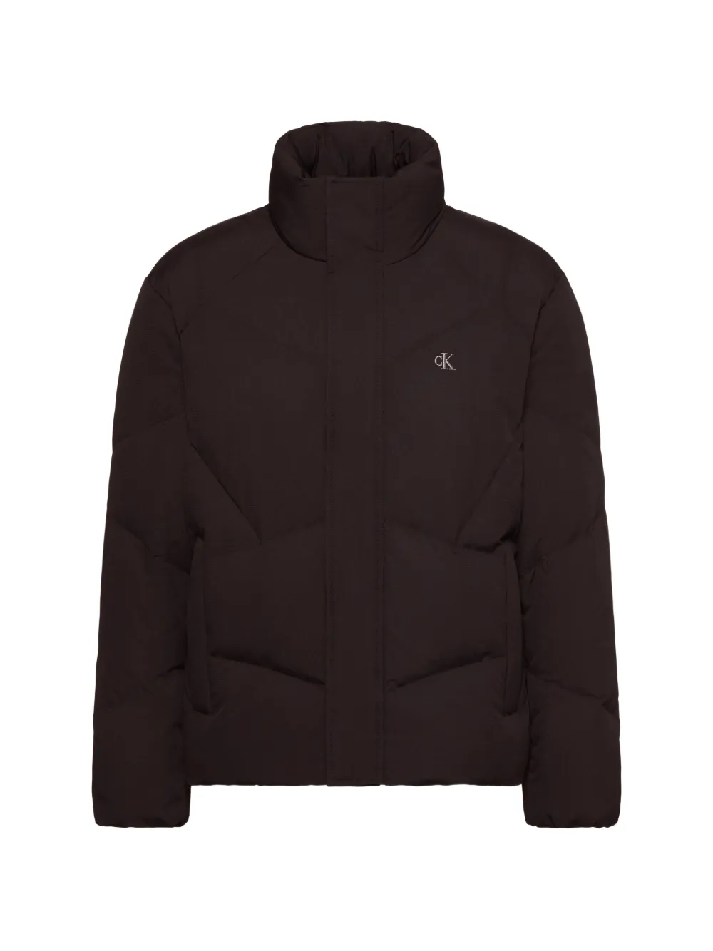 Calvin Klein quilted logo-embroidered puffer jacket - Noir Calvin Klein quilted logo-embroidered puffer jacket - Noir