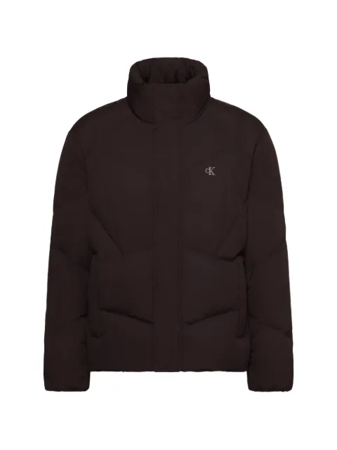 Calvin Klein quilted logo-embroidered puffer jacket
