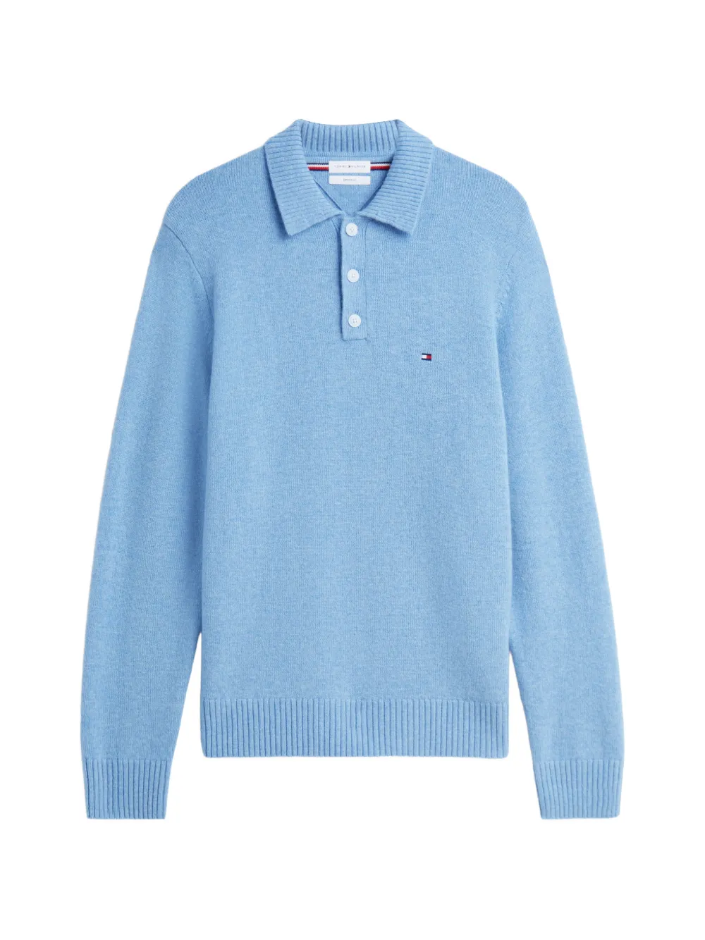 Tommy Hilfiger logo-embroidered polo sweater