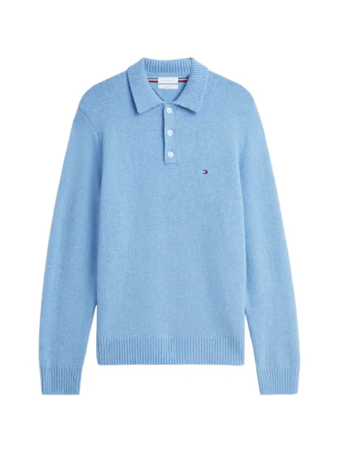 Tommy Hilfiger logo-embroidered polo sweater