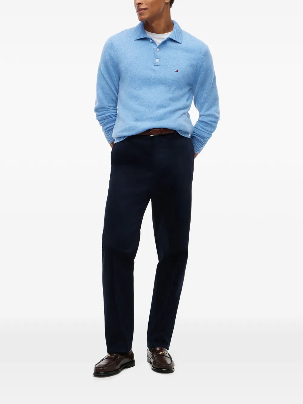 Tommy Hilfiger Poloshirt met geborduurd logo Blauw