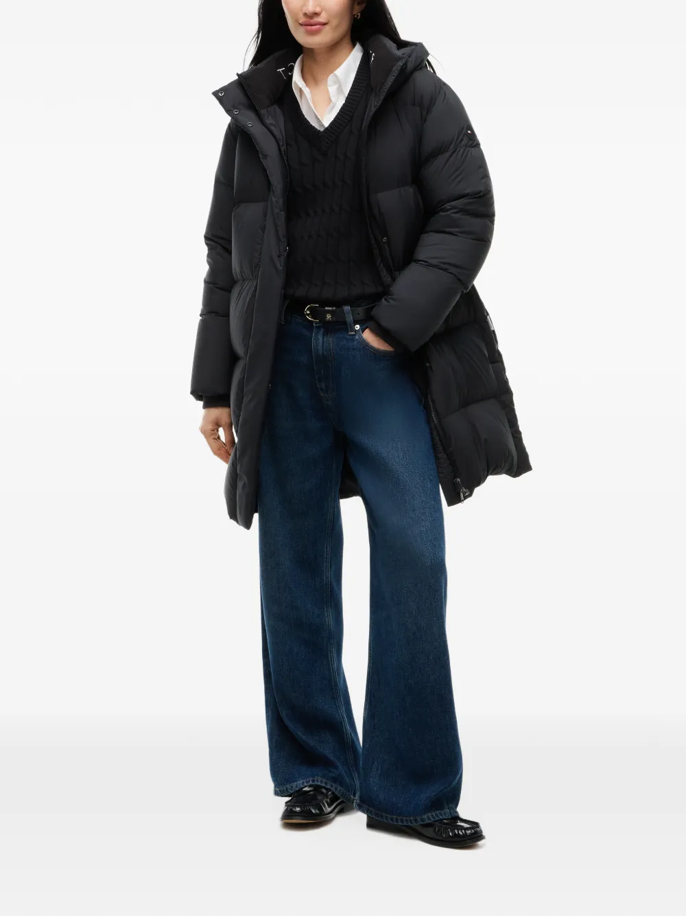 Tommy Hilfiger Gewatteerde jas Zwart