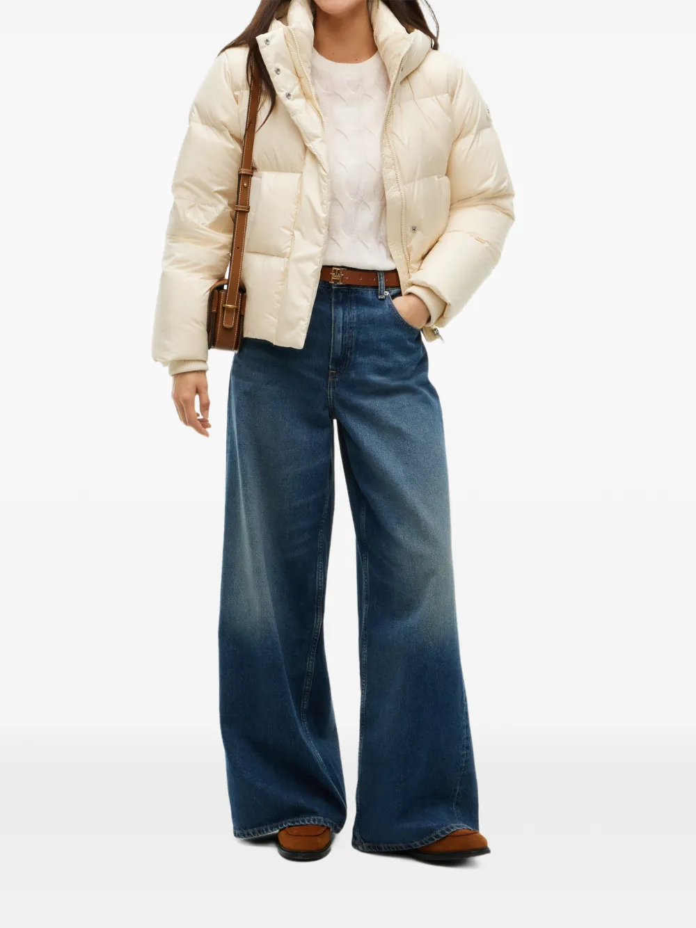 Tommy Hilfiger Gevoerd jack met capuchon Beige