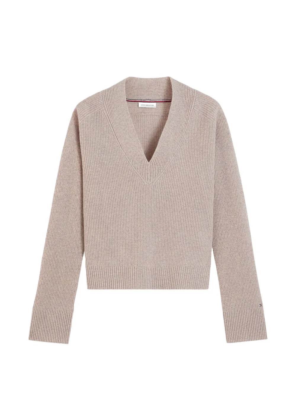 Tommy Hilfiger ribbed-knit wool sweater - Nude