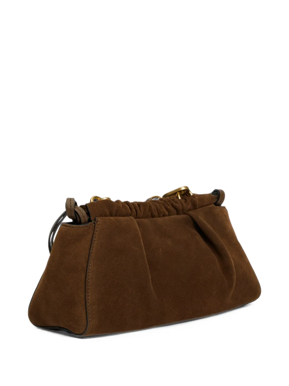 Tommy Hilfiger Suède crossbodytas Bruin