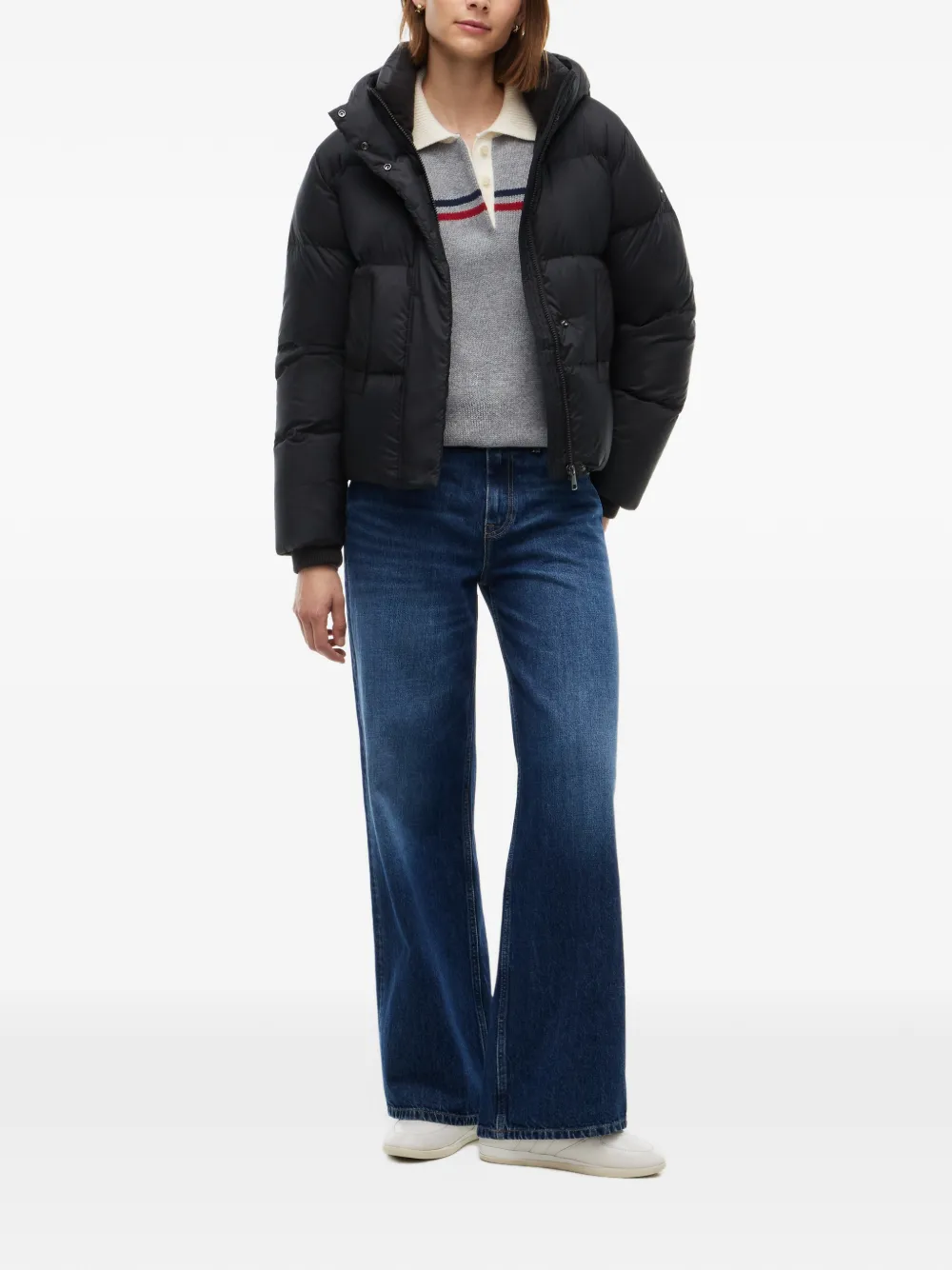 Tommy Hilfiger Jack met geborduurd logo Zwart