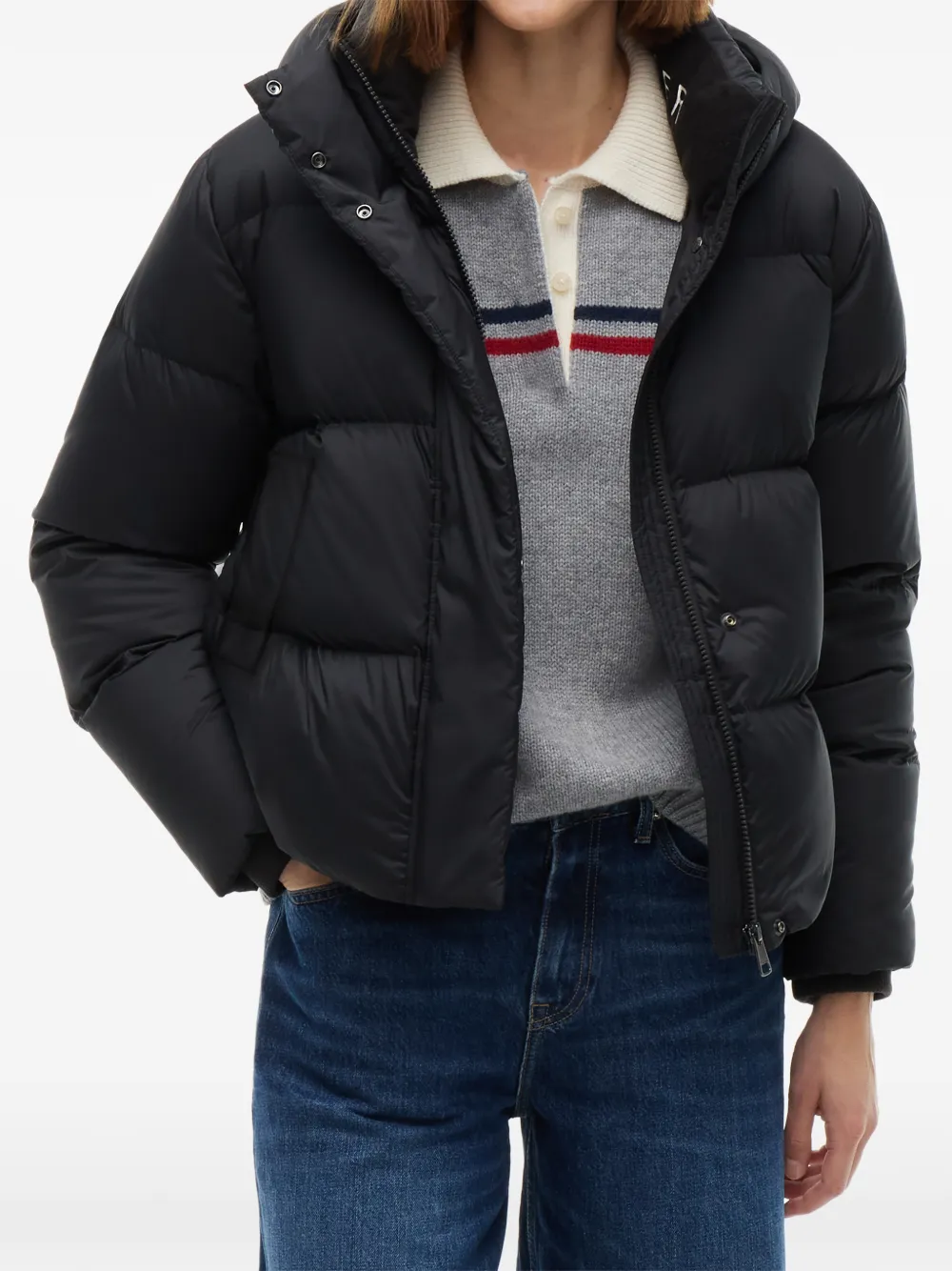 Tommy Hilfiger Jack met geborduurd logo Zwart