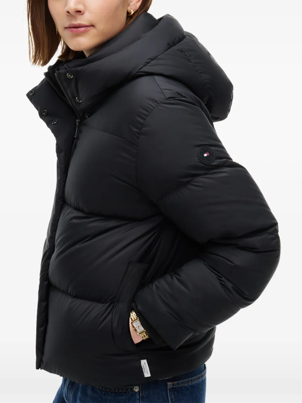 Tommy Hilfiger Jack met geborduurd logo Zwart