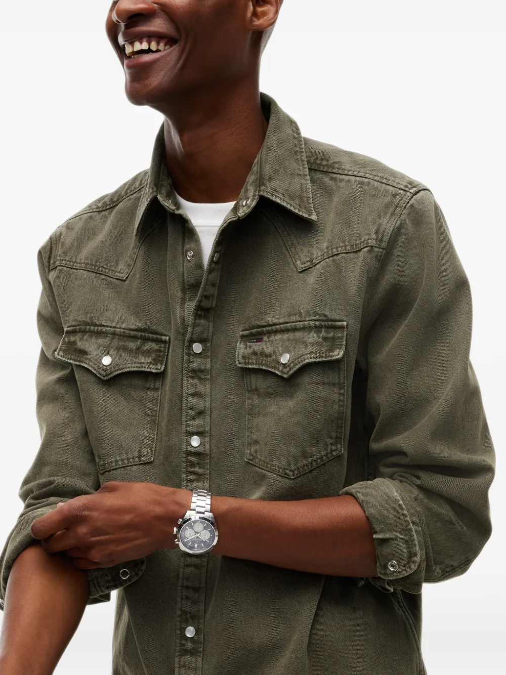 Tommy Hilfiger Denim overhemd Groen