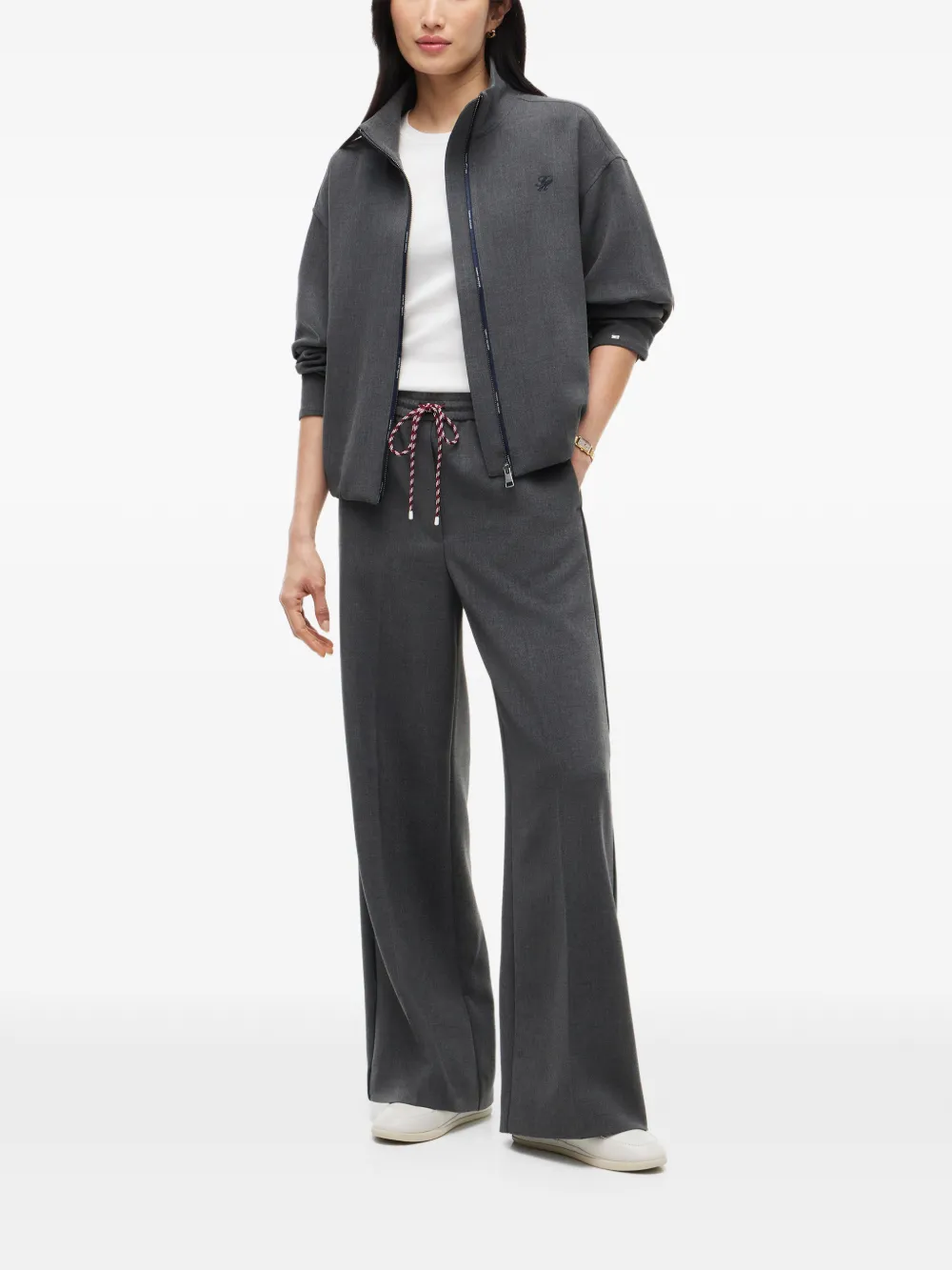 Tommy Hilfiger Jack met geborduurd logo Grijs