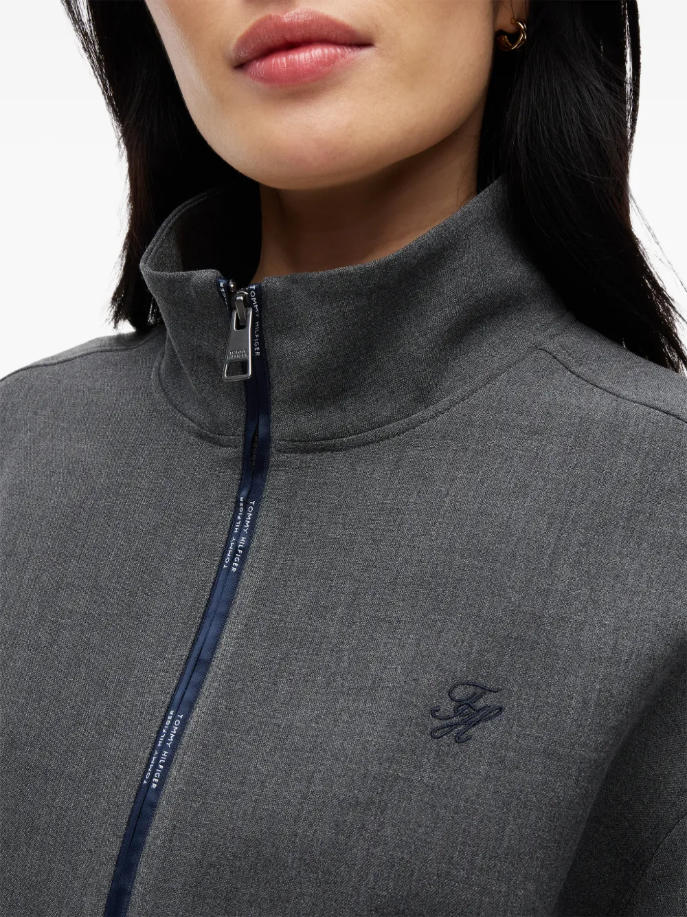 Tommy Hilfiger Jack met geborduurd logo Grijs