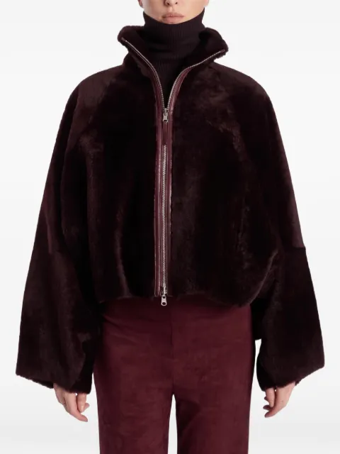 Utzon Jackson shearling wide-sleeve jacket