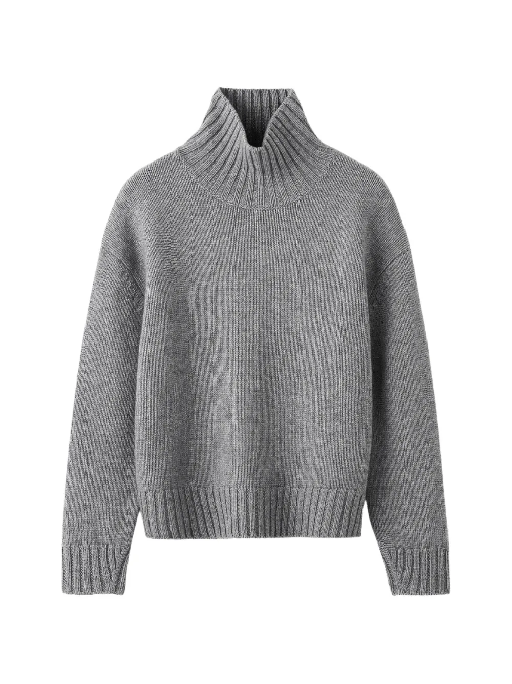 Almada Label Nola Ribbed-knit Roll-neck Sweater In Gray