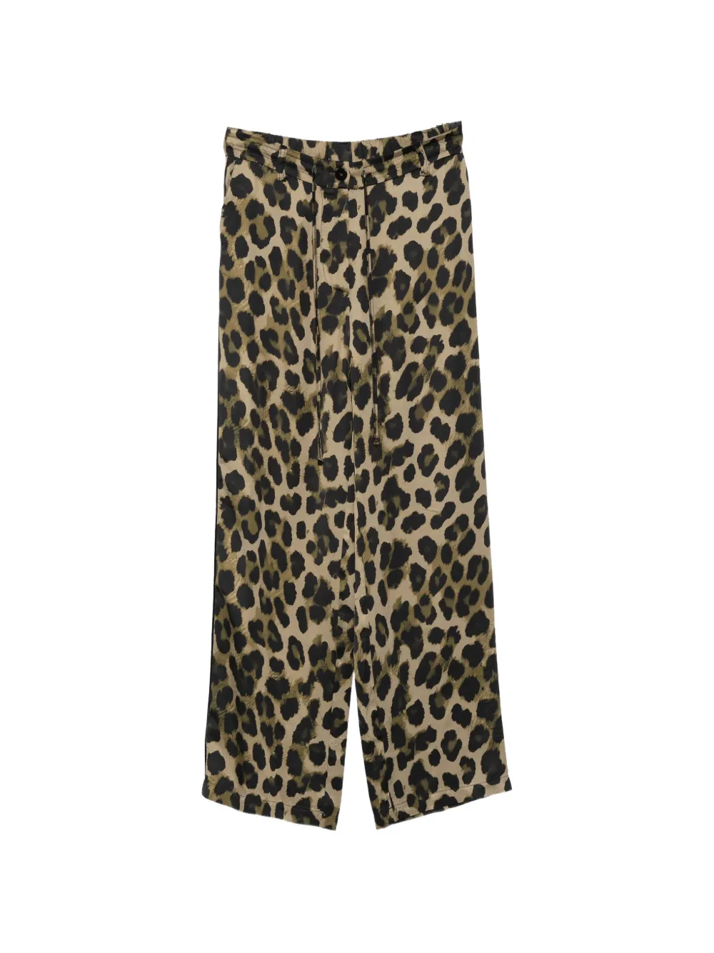 IMPERIAL leopard-print wide-leg trousers - Vert IMPERIAL leopard-print wide-leg trousers - Vert