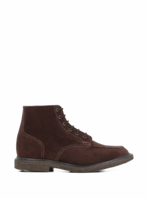 Sanders lace-up suede boots