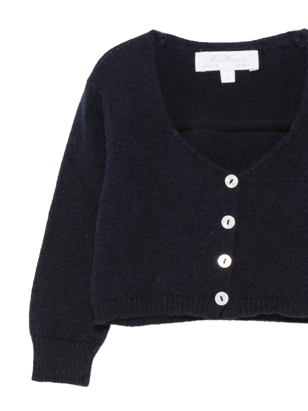 Mariella Ferrari button-up knitted cardigan Blauw