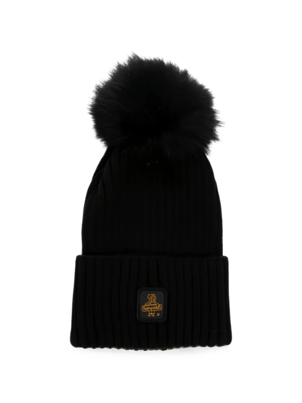 Refrigiwear Snowflake Pom-pom Beanie Hat In Black