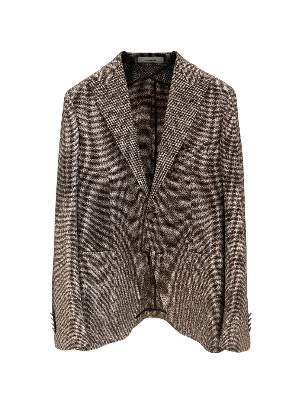 Tagliatore Blazer met enkele rij knopen en textuur Bruin
