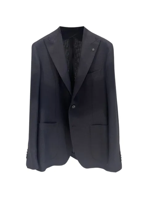 Tagliatore textured-finish peak-lapel blazer
