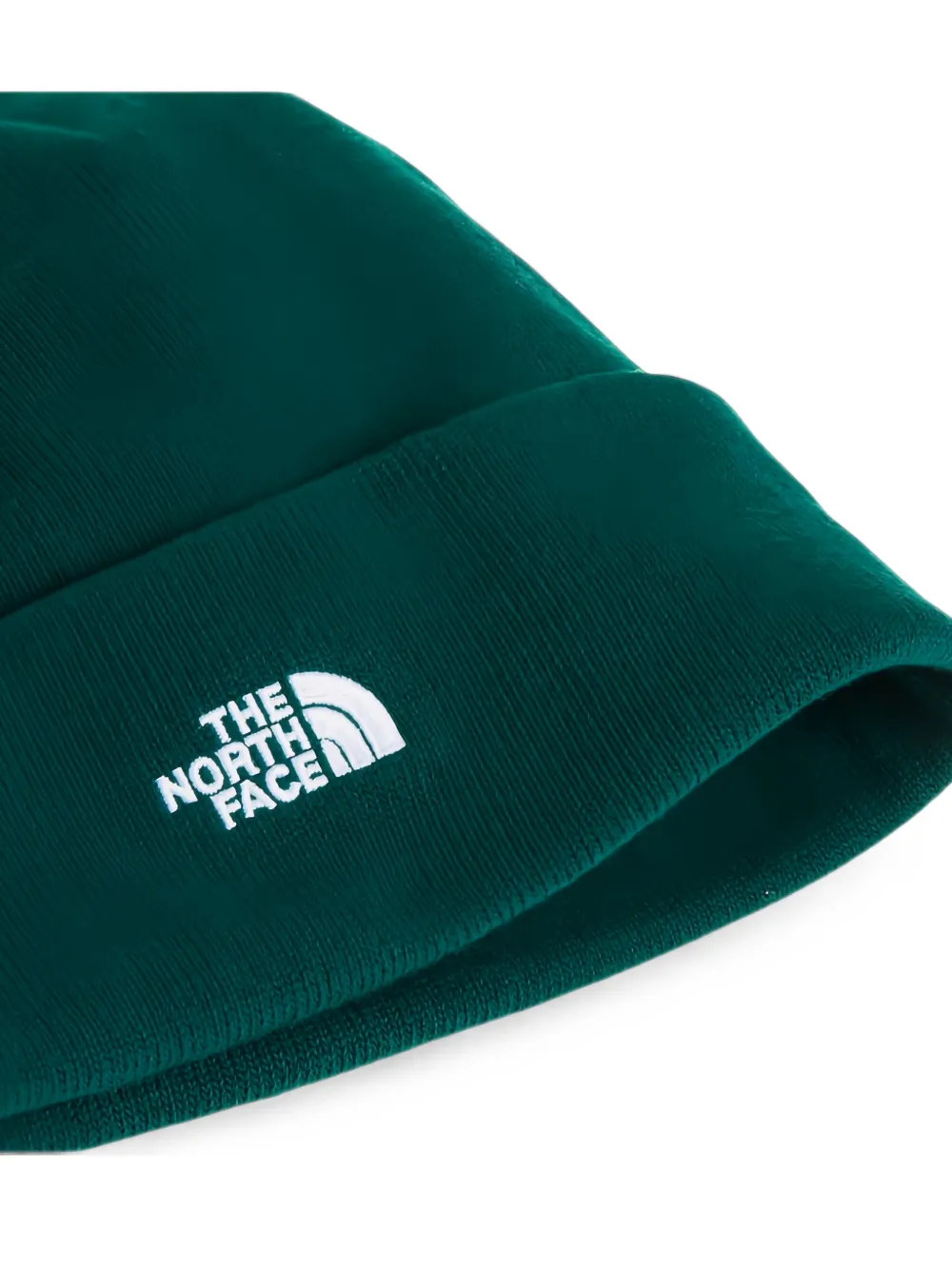 The North Face Norm muts met omgeslagen rand en geborduurd logo Groen